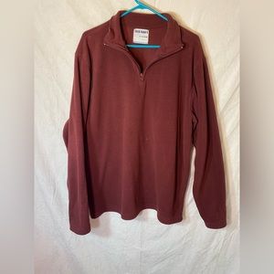 Old Navy red quarter zip.